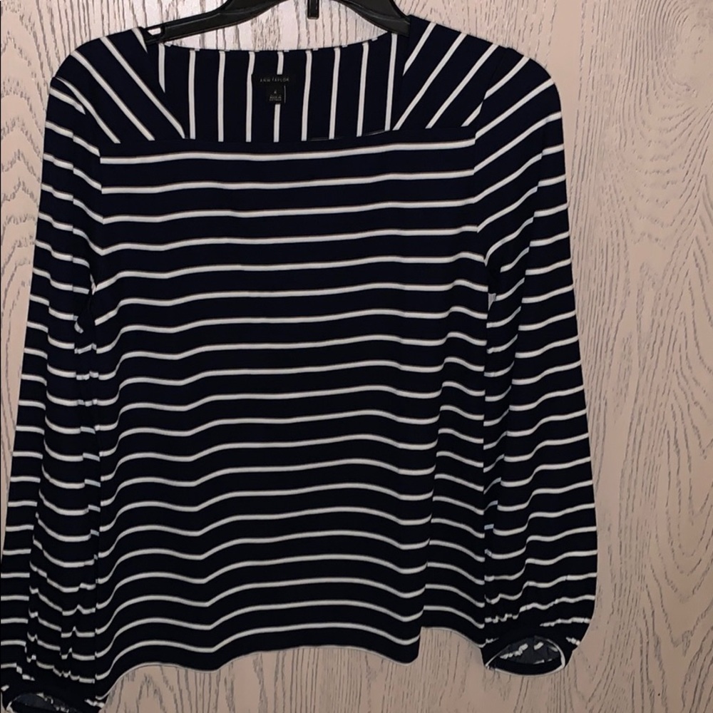 Striped Square Neck Top